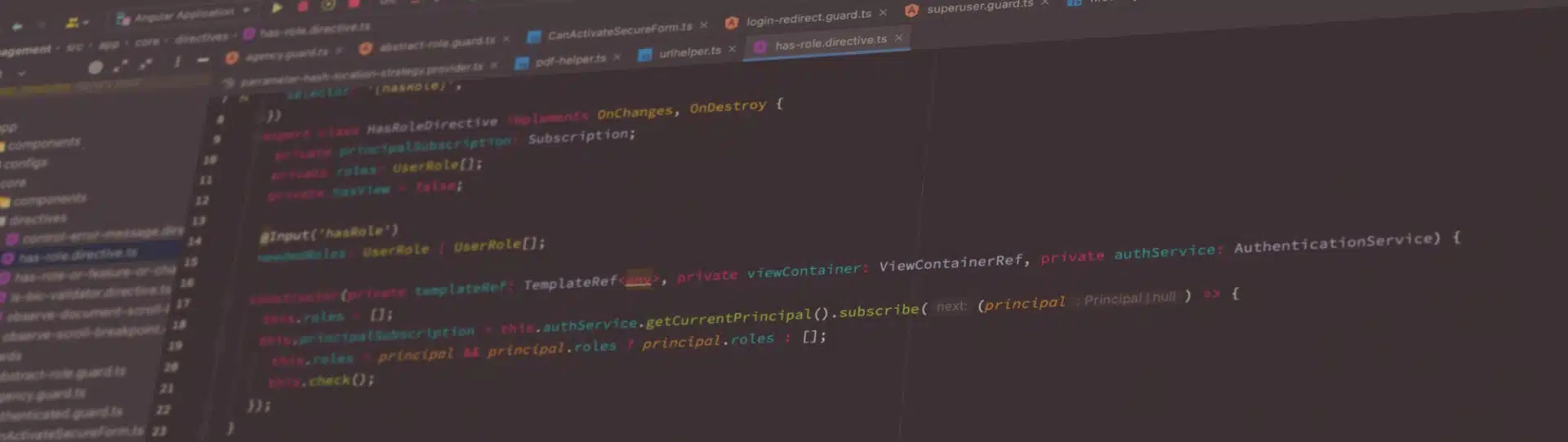 Angular Script auf einem Bildschirm