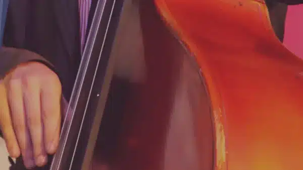 Kontrabass in einer Nahaufnahme
