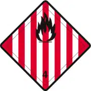 Gefahrzettel Klasse 4.1