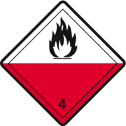 Gefahrzettel Klasse 4.2